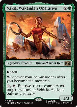 Nakia, Wakandan Operative (069) - Commander: Marvel Super Heroes