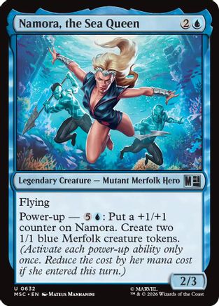 Namora, the Sea Queen (632) Foil - Commander: Marvel Super Heroes