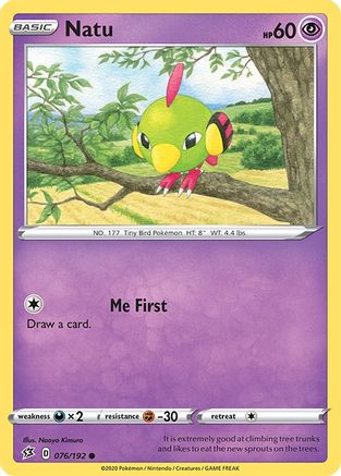 Natu (76) Reverse Holofoil - Rebel Clash