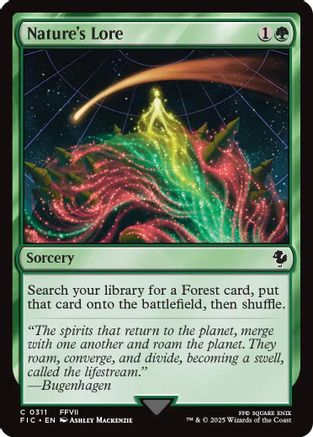 Nature's Lore (311) Surge Foil - Commander: FINAL FANTASY