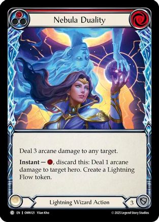Nebula Duality (Red) (OMN121) Rainbow Foil - Omens of the Third Age