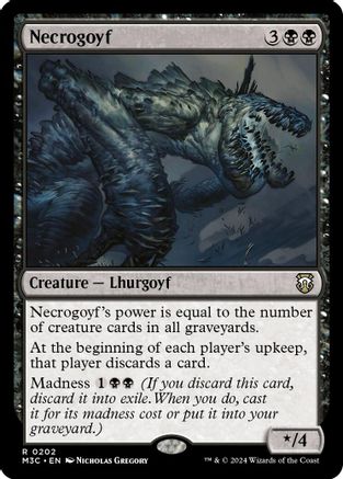 Necrogoyf (202) Ripple Foil - Commander: Modern Horizons 3