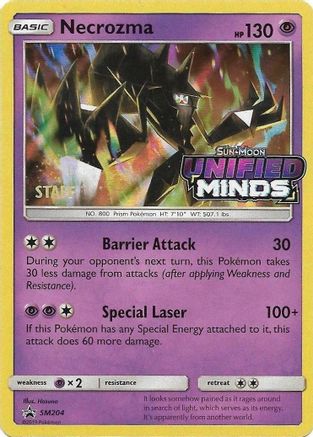 Necrozma (Prerelease) [Staff] (SM204) Holofoil - Black Star Promos