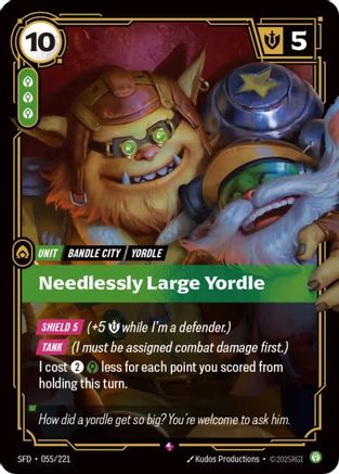 Needlessly Large Yordle (055) Foil - Spiritforged