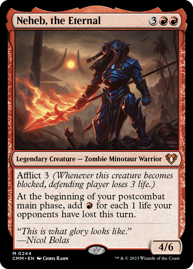 Neheb, the Eternal (244) Foil - Commander Masters