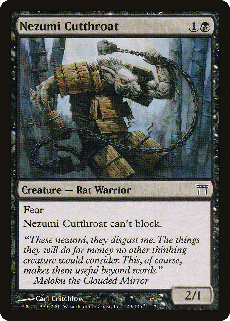 Nezumi Cutthroat (128) - Champions of Kamigawa