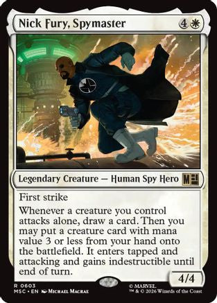 Nick Fury, Spymaster (603) Foil - Commander: Marvel Super Heroes