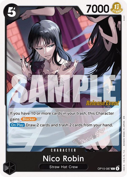 Nico Robin (OP15-087) Release Event Cards