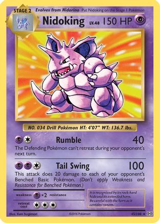 Nidoking (45) Holofoil - Evolutions