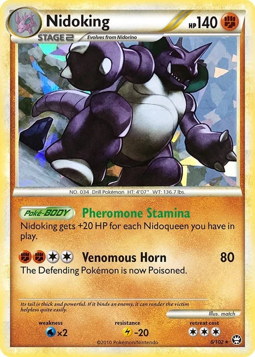 Nidoking (Cracked Ice Holo) (Deck Exclusives) (6) Holofoil - Triumphant