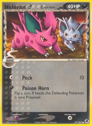 Nidoran M (Delta Species) (57) Reverse Holofoil - Dragon Frontiers