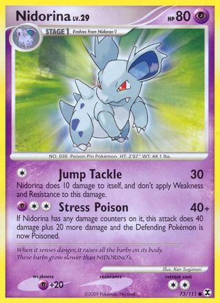 Nidorina (73) Reverse Holofoil - Rising Rivals