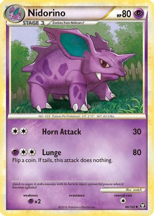 Nidorino (46) Reverse Holofoil - Triumphant