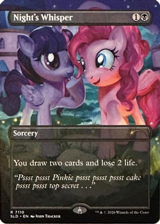 Night's Whisper (7110) Foil - Secret Lair Drop Series