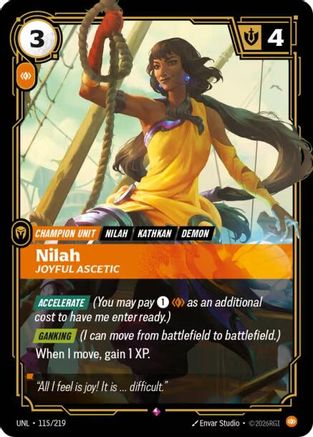 Nilah – Joyful Ascetic (115) Foil - Unleashed