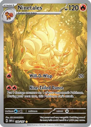 Ninetales (199) Holofoil - Obsidian Flames