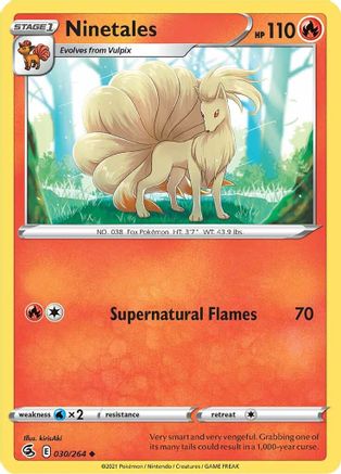 Ninetales (30) Reverse Holofoil - Fusion Strike