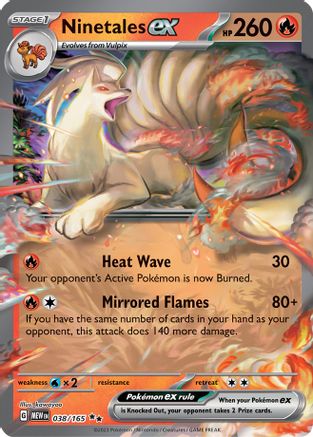 Ninetales ex (38) Holofoil - 151