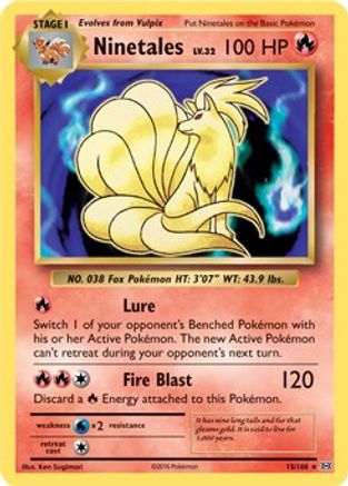 Ninetales (Non-Holo) (Deck Exclusives) (15) - Evolutions
