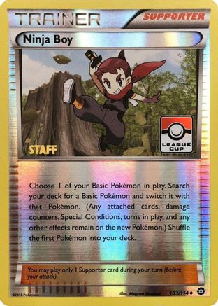 Ninja Boy (League Cup) [Staff] (103) Reverse Holofoil - League & Championship Cards