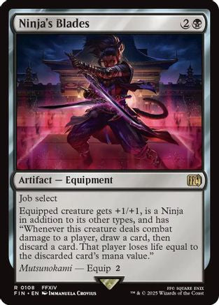 Ninja's Blades (108) Foil - FINAL FANTASY