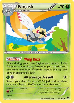 Ninjask (10) Reverse Holofoil - Roaring Skies