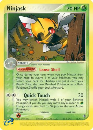 Ninjask (18) Reverse Holofoil - Dragon