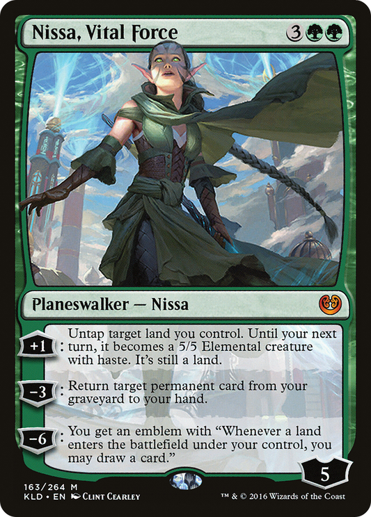 Nissa, Vital Force (163) Foil - Kaladesh