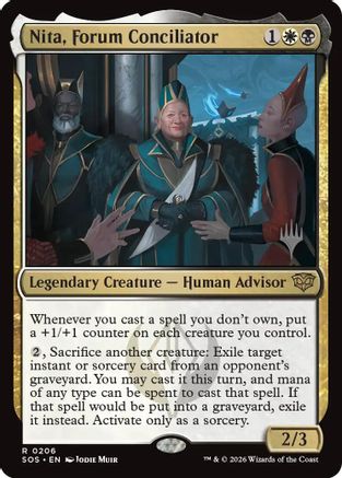 Nita, Forum Conciliator (Promo Pack) (206) Foil - Secrets of Strixhaven