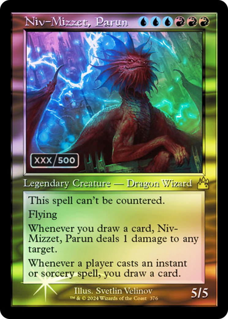 Niv-Mizzet, Parun (Retro) (Serial Numbered) (376) Foil - Ravnica Remastered