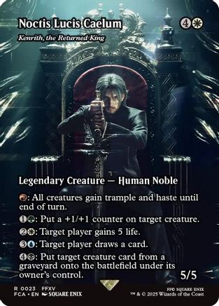 Noctis Lucis Caelum - Kenrith, the Returned King (Showcase) (023) Foil - FINAL FANTASY: Through the Ages