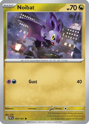 Noibat (68) Reverse Holofoil - Paldean Fates