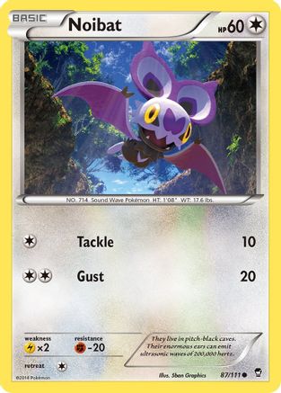 Noibat (87) Reverse Holofoil - Furious Fists