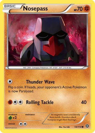 Nosepass (54) Reverse Holofoil - Steam Siege