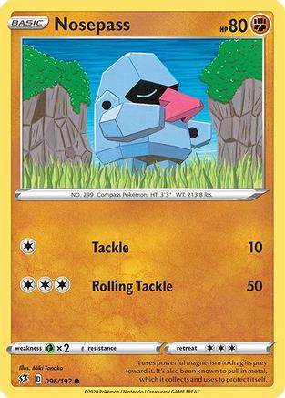 Nosepass (96) Reverse Holofoil - Rebel Clash