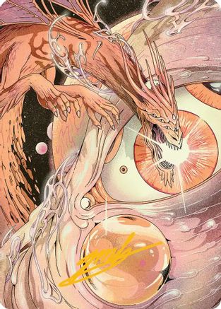 Nova Hellkite (040s) Gold-Stamped - Art Series: Edge of Eternities