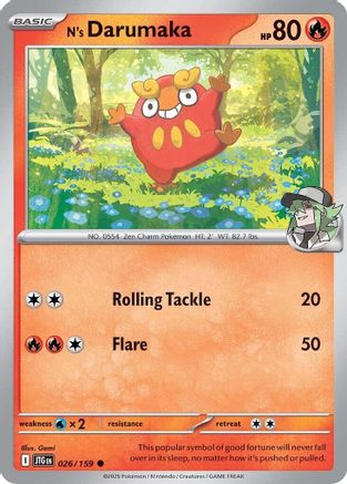 N's Darumaka (26) Reverse Holofoil - Journey Together