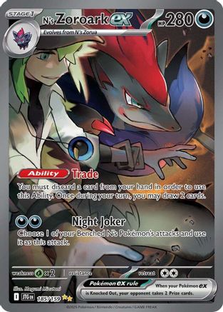 N's Zoroark ex (Alternate Full Art) (185) Holofoil - Journey Together