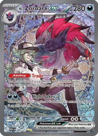 N's Zoroark ex (Alternate Full Art) (286) Holofoil - Ascended Heroes