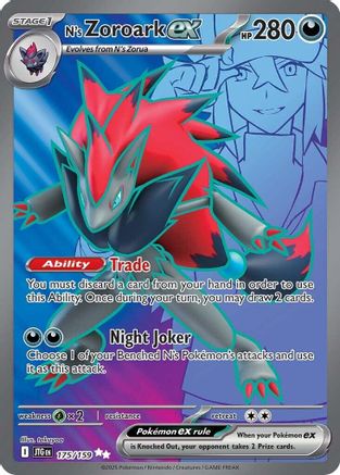 N's Zoroark ex (Full Art) (175) Holofoil - Journey Together