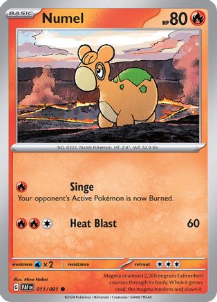 Numel (11) Reverse Holofoil - Paldean Fates