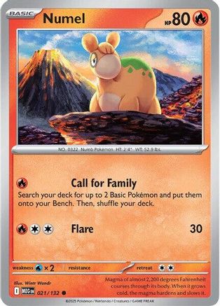 Numel (21) - Mega Evolution