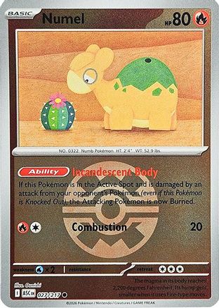 Numel (Quick Ball) (27) Reverse Holofoil - Ascended Heroes