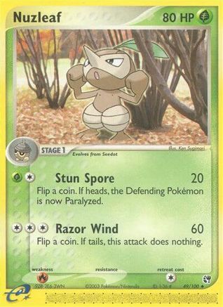 Nuzleaf (49) Reverse Holofoil - Sandstorm