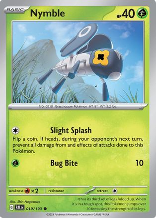 Nymble (19) Reverse Holofoil - Paldea Evolved