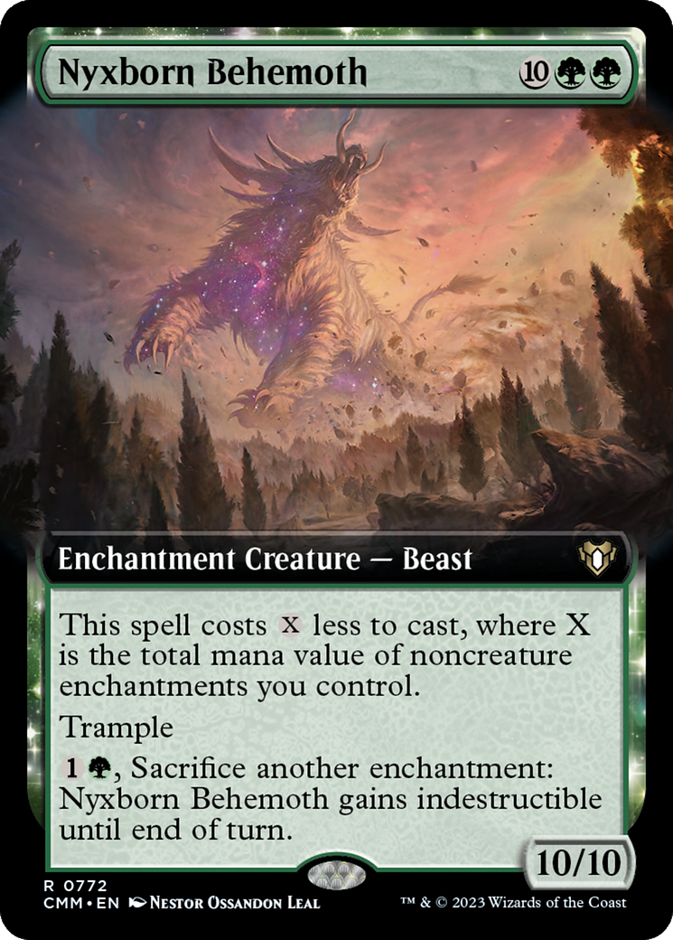 Nyxborn Behemoth (Extended Art) (772) Foil - Commander Masters