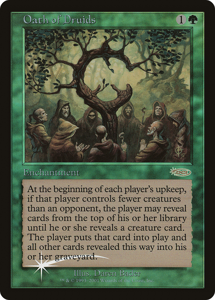 Oath of Druids Foil - Judge Gift Cards 2001