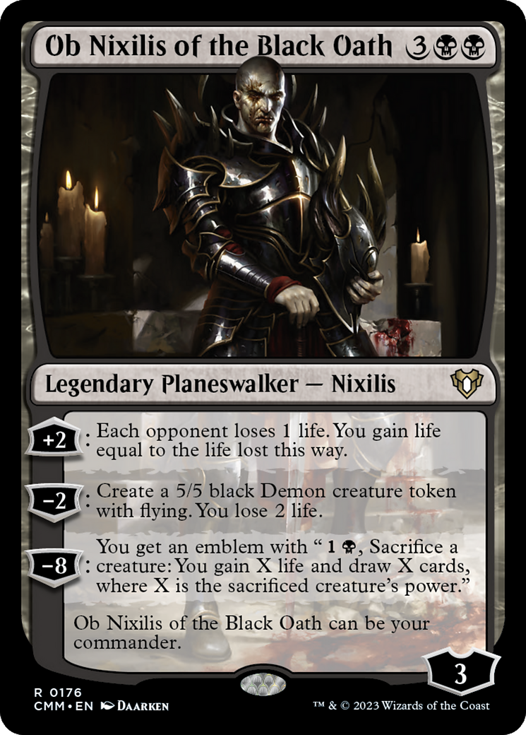 Ob Nixilis of the Black Oath (176) Foil - Commander Masters