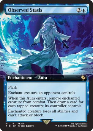 Observed Stasis (Extended Art) (113) - Commander: FINAL FANTASY