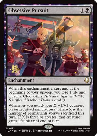 Obsessive Pursuit (Prerelease) (112) Foil - Avatar: The Last Airbender